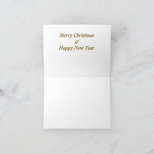 Merry christmas boho style feestdagen kaart (Binnen)