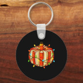 Merry Christmas Book Ornament Book Lover All Booke Sleutelhanger (Voorkant)