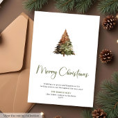 Merry Christmas Botanical Printable Christmas Card Feestdagenkaart