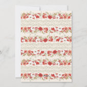 merry christmas botanicals red elegant photo frame feestdagenkaart (Achterkant)