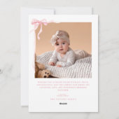 Merry Christmas Bow Card Feestdagenkaart (Achterkant)