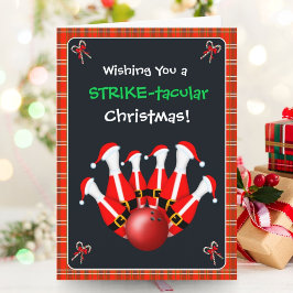 Merry Christmas Bowling  Kaart