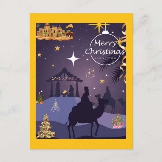Merry Christmas. Briefkaart (Voorkant)