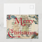 MERRY CHRISTMAS BRIEFKAART (Voorkant / Achterkant)