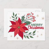 MERRY CHRISTMAS BRIEFKAART (Voorkant / Achterkant)