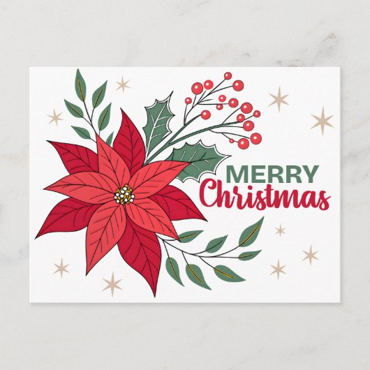 MERRY CHRISTMAS BRIEFKAART (Voorkant)