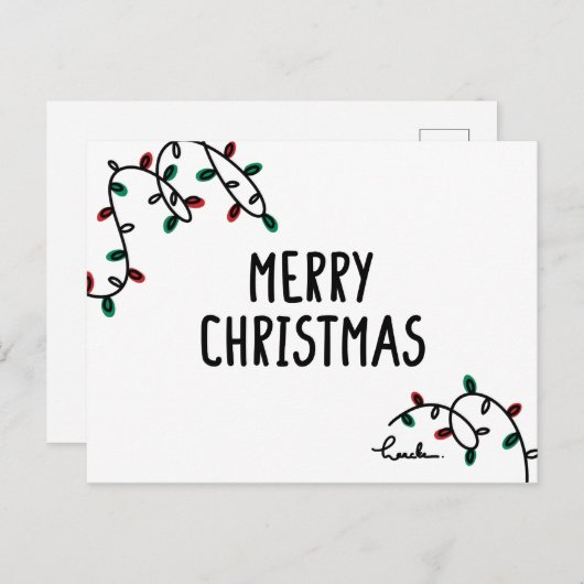 merry christmas  briefkaart (Voorkant / Achterkant)