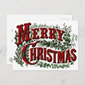 Merry Christmas Briefkaart (Voorkant / Achterkant)