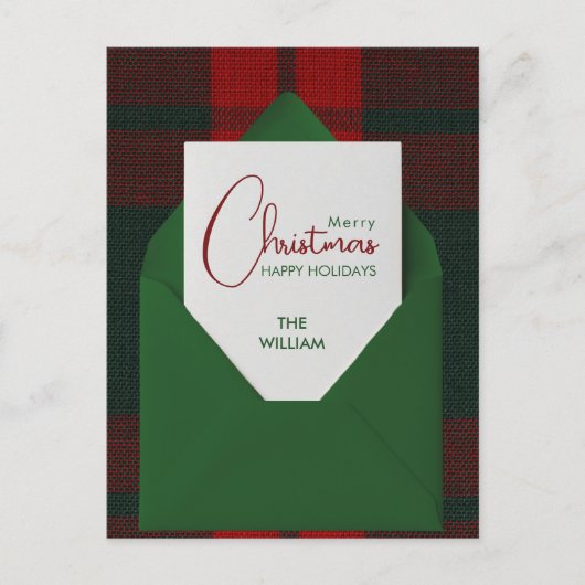 Merry Christmas Briefkaart (Voorkant)