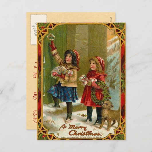  Merry Christmas Briefkaart (Voorkant / Achterkant)