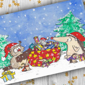 MERRY CHRISTMAS briefkaart van Nicole Janes