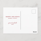 MERRY CHRISTMAS | Briefkaart wintervakantie (Achterkant)