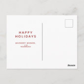 MERRY CHRISTMAS | Briefkaart wintervakantie Gnome (Achterkant)