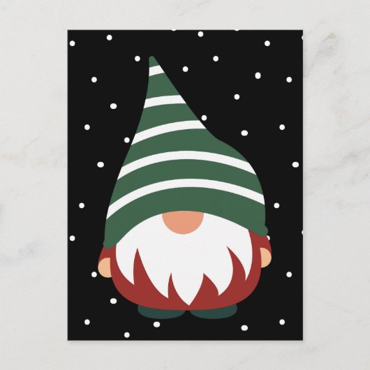 MERRY CHRISTMAS | Briefkaart wintervakantie Gnome (Voorkant)