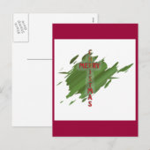 Merry CHRISTmas Briefkaarten (Voorkant / Achterkant)
