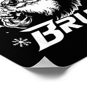 Merry Christmas Bruh Funny Santa Claus Retro Men W Poster (Hoek)