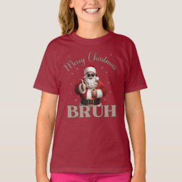 Merry Christmas BRUH Grappig design T-shirt