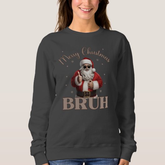 Merry Christmas BRUH Grappig design T-shirt (Voorkant)