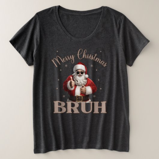Merry Christmas BRUH Grappig design T-shirt (Design voorkant)