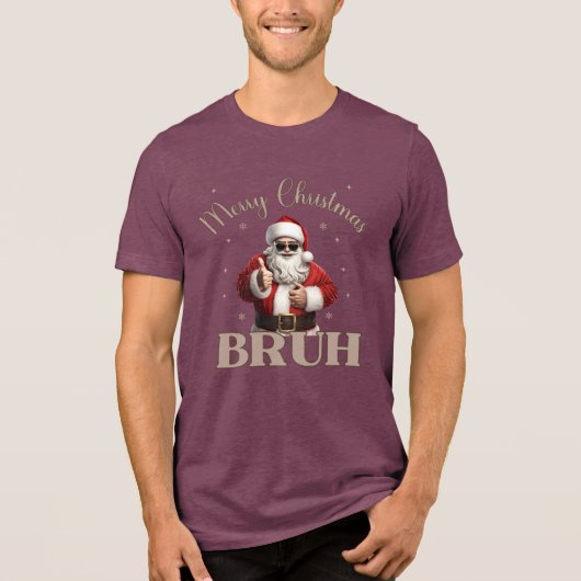 Merry Christmas BRUH Grappig design T-shirt (Voorkant)
