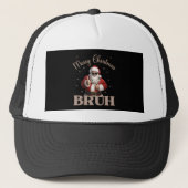 Merry Christmas BRUH Grappig design T-shirt Trucker Pet (Voorkant)