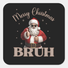 Merry Christmas BRUH Grappig ontwerp