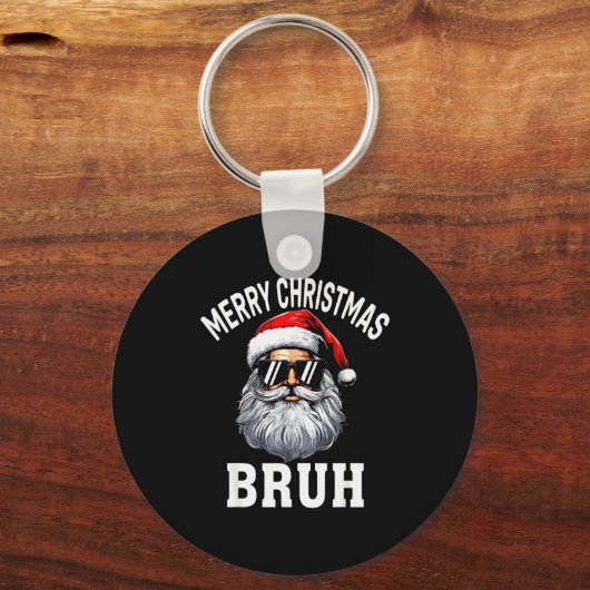Merry Christmas Bruh Meme Funny Saying For Brother Sleutelhanger (Voorkant)