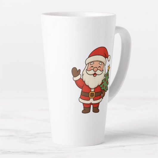 Merry Christmas Bruh Santa Latte Mok (Rechterhoek)