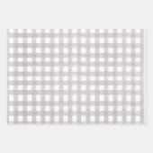 Merry Christmas Buffalo Check Wrapping Paper Set (Voorkant 2)