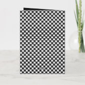 Merry Christmas Buffalo Plaid Folded Photo Kaart (Achterkant)