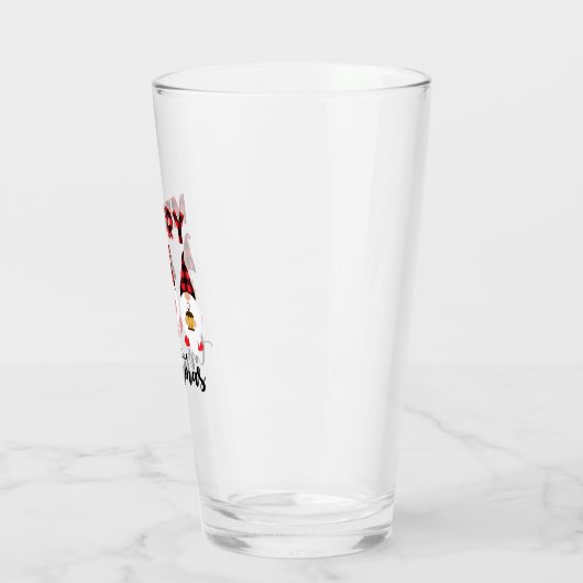 Merry Christmas- Buffalo Plaid Gnomes Glas (Links)