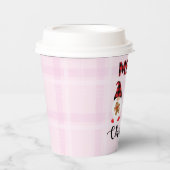 Merry Christmas- Buffalo Plaid Gnomes Papieren Bekers (Voorkant)