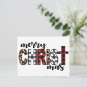 Merry CHRISTmas Buffalo Plays Feestdagenkaart (Staand voorkant)