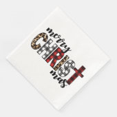 Merry CHRISTmas Buffalo Plays Servet (Hoek)