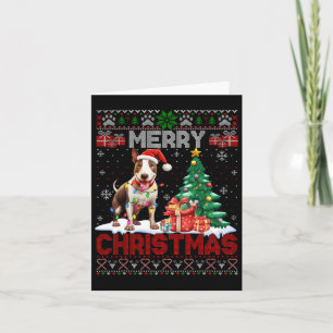 Merry Christmas Bull Terrier Hondenliefhebbers Ugl Kaart