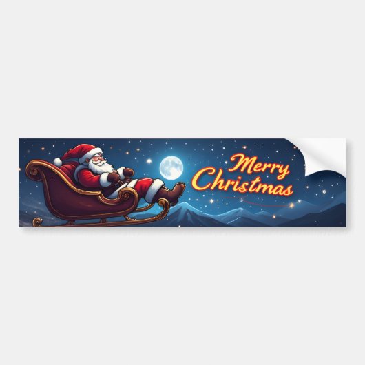Merry Christmas Bumper Sticker (Voorkant)