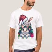 Merry Christmas Bunny Rabbit Squad T-shirt (Voorkant)
