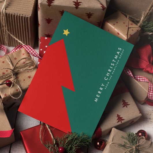 MERRY CHRISTMAS Business Company Corporate Holiday Feestdagen Kaart