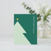MERRY CHRISTMAS Business Company Postcar Briefkaart (Staand voorkant)