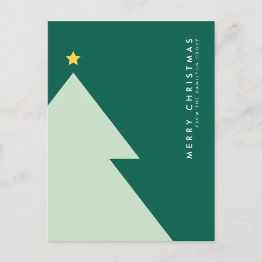 MERRY CHRISTMAS Business Company Postcar Briefkaart (Voorkant)
