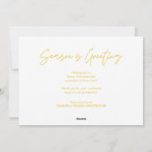 Merry Christmas Business Team Photo Feestdagenkaart (Achterkant)