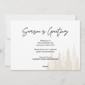 Merry Christmas Business Team Photo  Feestdagenkaart (Achterkant)