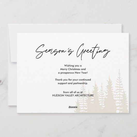 Merry Christmas Business Team Photo  Feestdagenkaart (Achterkant)