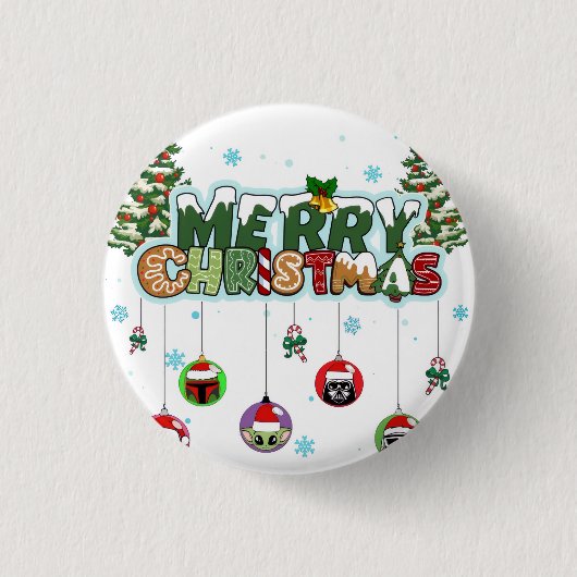 Merry Christmas Button (Voorkant)