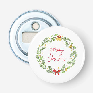 Merry Christmas Button Flesopener