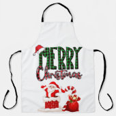 Merry Christmas by Santa - Apron Schort (Voorkant)