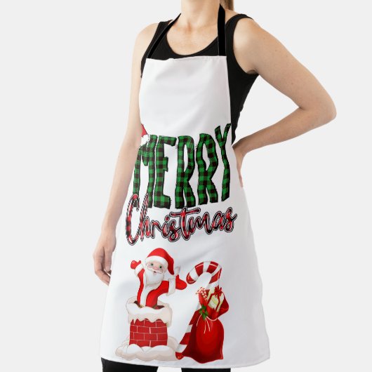 Merry Christmas by Santa - Apron Schort (Insitu)
