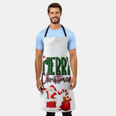 Merry Christmas by Santa - Apron Schort (Gedragen)