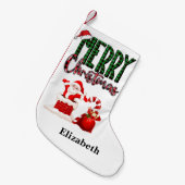 Merry Christmas by Santa - Christmas Stocking Kleine Kerstsok (Voorkant (Hangend))