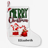 Merry Christmas by Santa - Christmas Stocking Kleine Kerstsok (Voorkant)